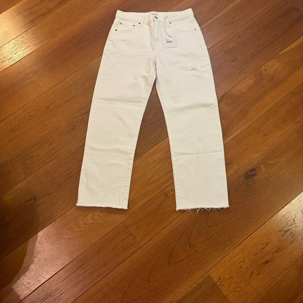 Pistola Lexi Mid Rise Bowed Straight Leg Jeans - Picture 4 of 13